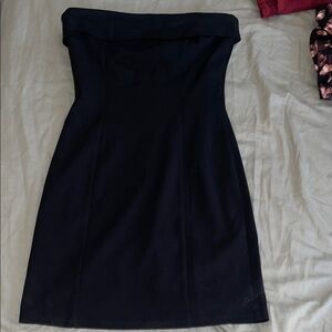 Elegant Black Strapless Dress